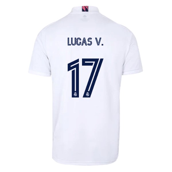 Camiseta Real Madrid 1ª Kit NO.17 Lucas V. 2020 2021 Blanco